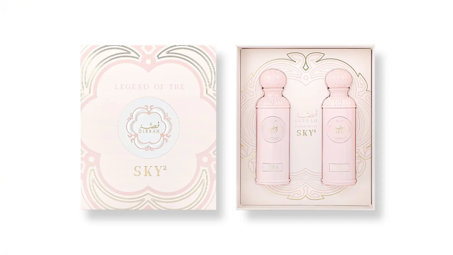 Coffret Gissah Legend of the Sky (HER) – Parfum femme Ellora et Sora – 90 ml